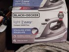 BLACK+DECKER Light 'N Easy Steam Compact Iron, IR1020S in GREY- NEW IN BOX