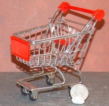 Dollhouse Miniature Metal Shopping Grocery Cart 1:10 scale D102 Dollys Gallery