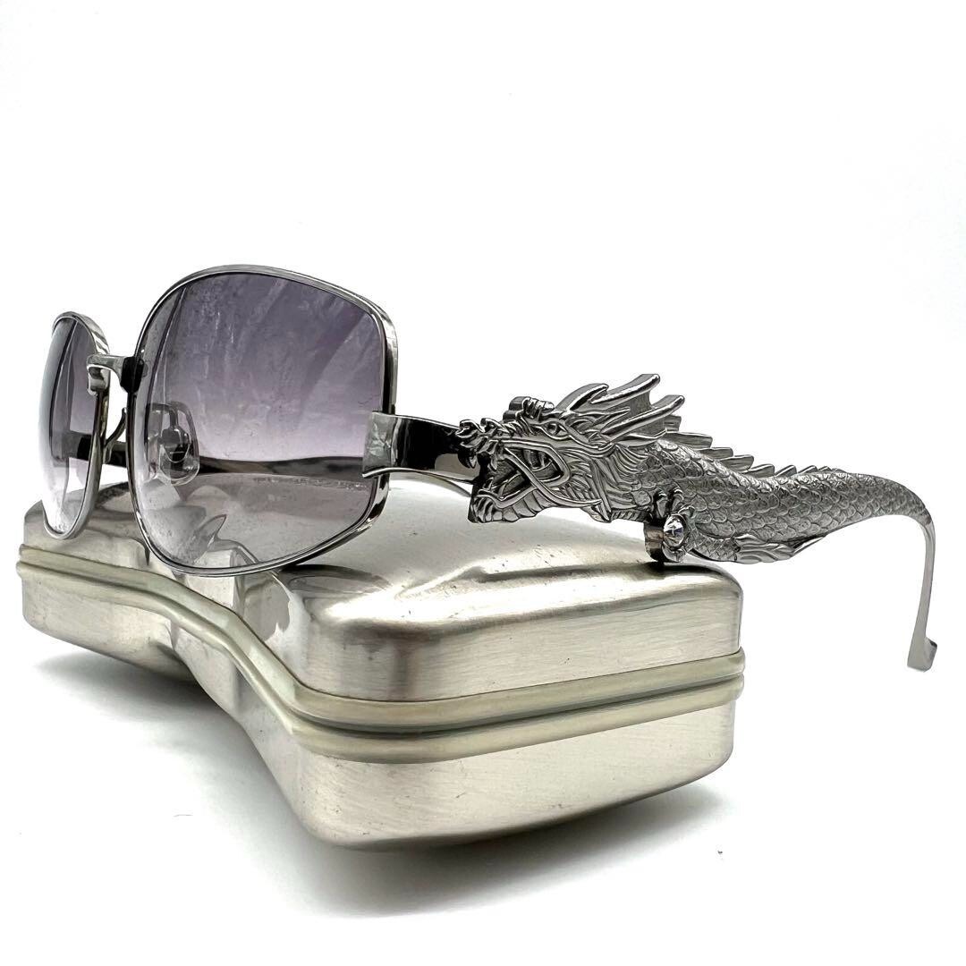 Jean Paul GAULTIER Silver Dragon COL.672 Sunglasses with Hard Case
