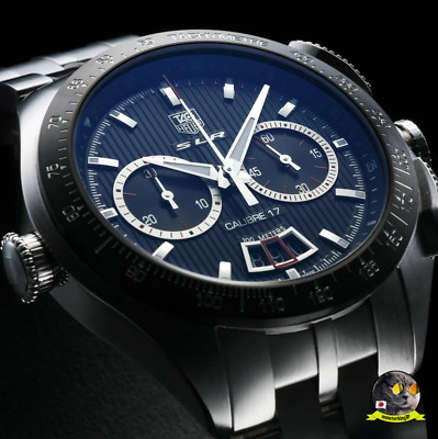 Tag Heuer SLR Calibre 17 Mercedes Benz Cag2010.Ba0254 Black 47mm Men'S Watch NEW