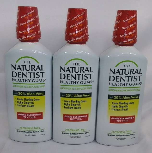 3 Pack The Natural Dentist Healthy Gums Mouth Wash Peppermint Twist 16.9 Oz for sale online eBay