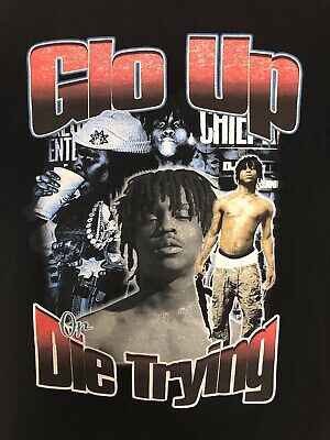 【GLO GANG】関税/送料込み Glo or Die Tシャツ Glo Gang “Glo Up Or Die Trying” T Shirt Men's Size M Rare