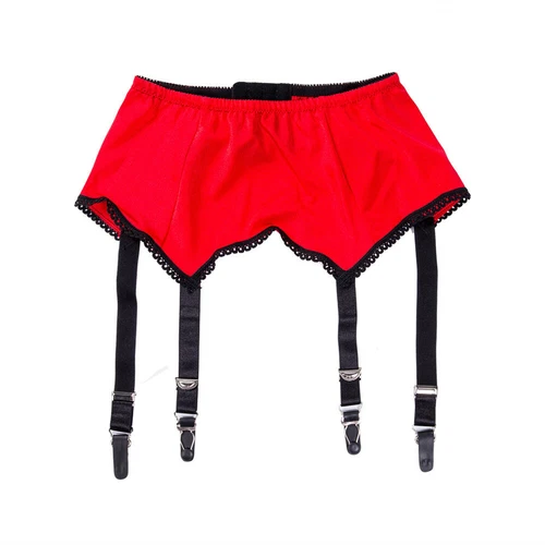 Damen Mehrfarbig Sexy Hohe Taille Strumpfgürtel 4 Träger Strapshalter (S~XXL) - Bild 6 von 17