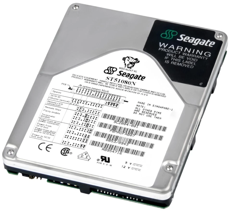 Disco Rigido SEAGATE MEDALIST SL ST51080N 1GB 5400Giri/Min SCSI 3.5'' Pollici - Image 2 of 3