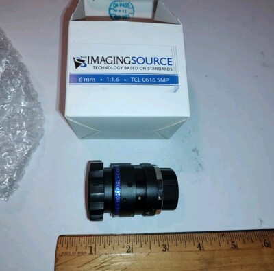 New Imaging Source TCL 0616 5MP Lens. 1/1.8'' focal length:  6mm Iris: 1.6 - 16 