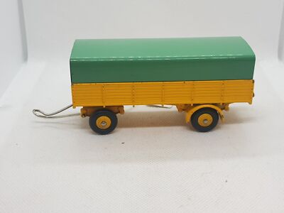 Dinky Toys AB529 Remorque Bâchée Jaune/verte - Réf 70 - Boîte Originale