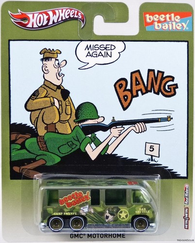 hot wheels gmc motorhome beetle bailey #x8328 new in pack 2012