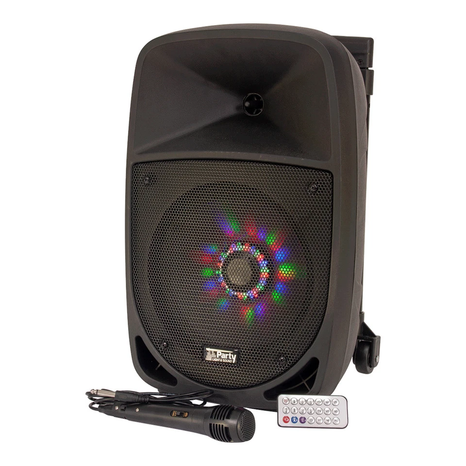 PLS 300W Portable Sound System Bluetooth Garden Party Speaker Karaoke DJ Disco