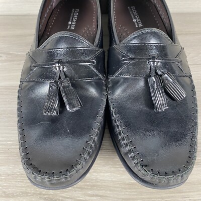 Florsheim Black Tassel Leather Loafers Mens Size US 8.5D  display picture 1