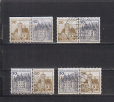 3932 - Berlin - Arkusze Mi-Nr.  W 65 - 68 stemplowane