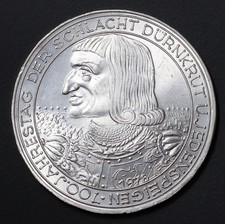 1978 Austria 100 Schilling,Schlacht von Dürnkrut, Silver Coin KM#2939 Unc w/nick