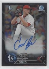 2016 Bowman Draft Chrome Pick Black Refractor 55/75 Connor Jones Auto 1u4