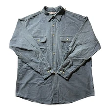 Vintage Wear Guard Blue Chamois Long Sleeve Utility Work Shirt Men’s Size XL