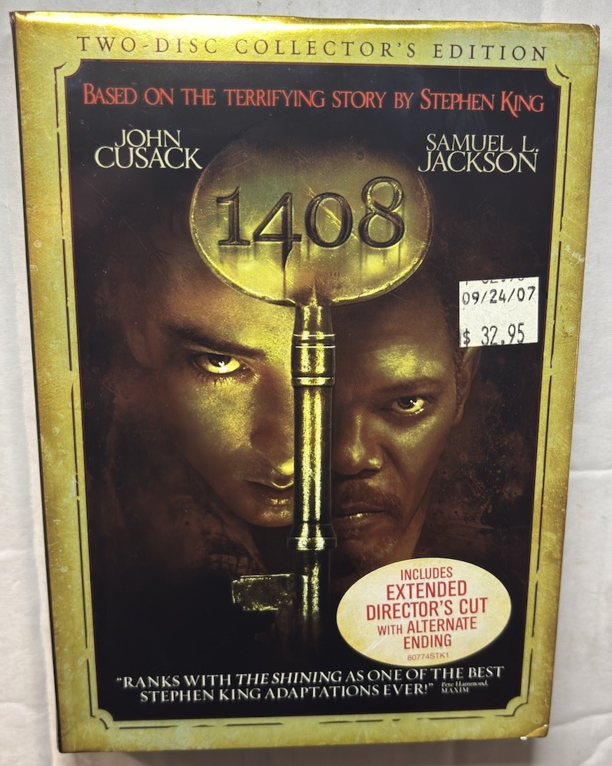 1408 DVD 2-Disc Collector's Edition Stephen King w/ RARE Metallic