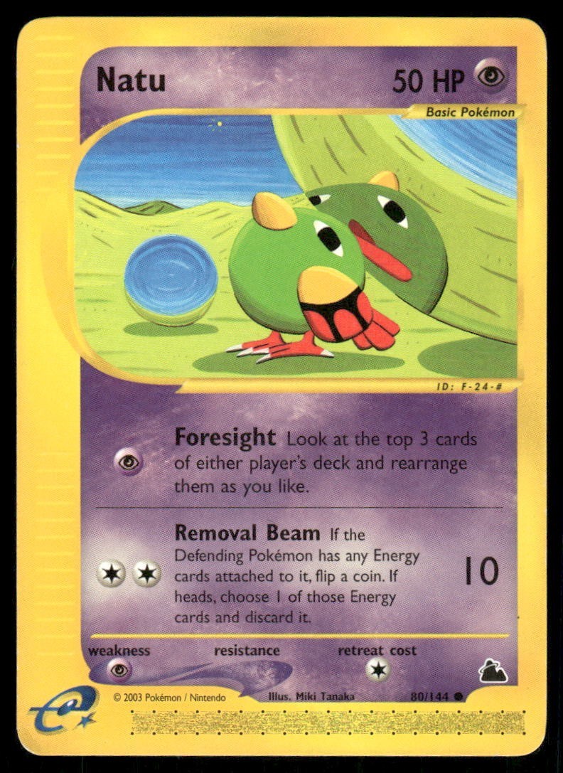Pokemon Tcg Natu #80 Pokemon Skyridge NM