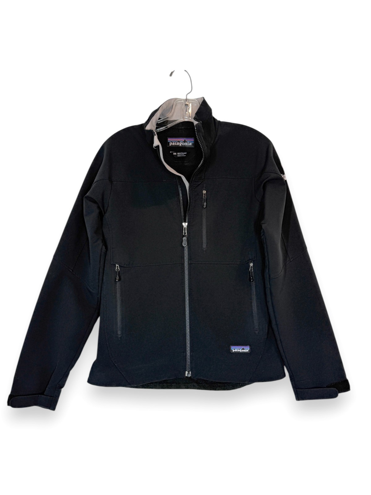 Patagonia Jacket XS Black Soft Shell Fleece Lined Jagermeister Logo Full Zip image 9