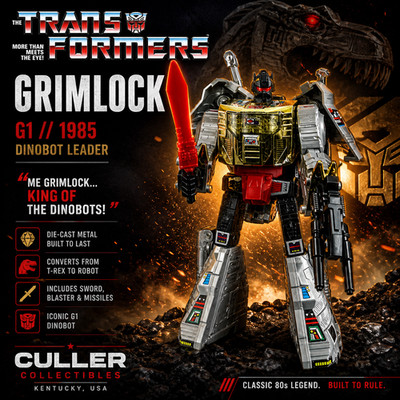 G1 1985 GRIMLOCK   100% COMPLETE   VINTAGE G1 TRANSFORMERS