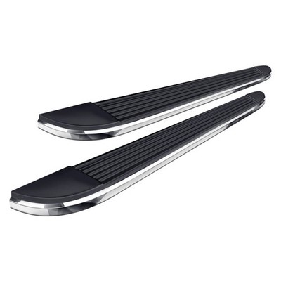 TrailFX 6'' Black w Polished Trim Running Boards
