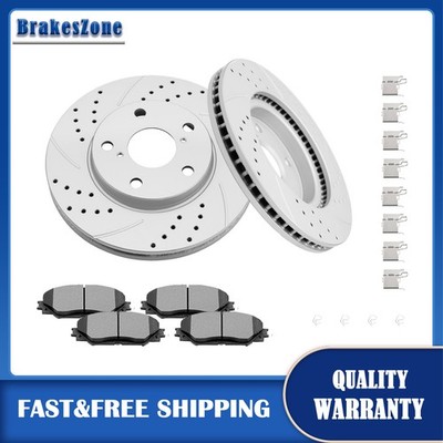 275mm Front Brake Rotors Pads Kit for Toyota Prius V 12-2017 RAV4 2006-2018