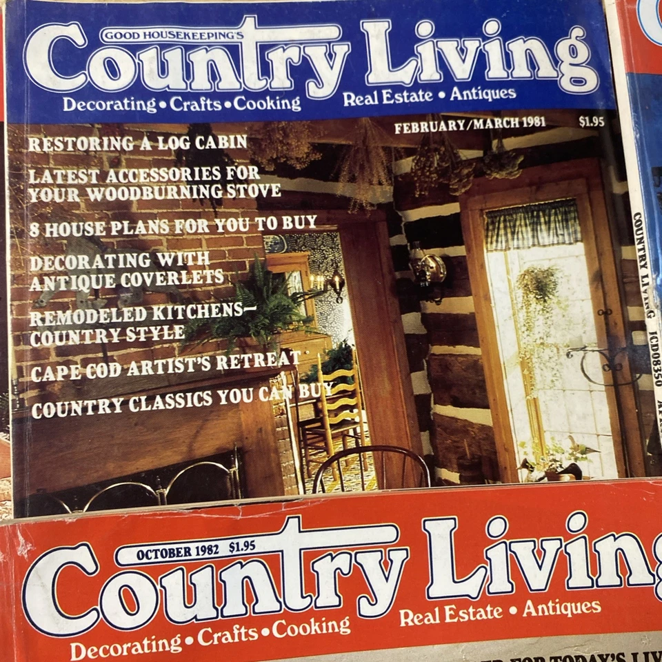 Country Living Magazines Lot Of 7 - 1981 & 1982 - Image 3 of 4