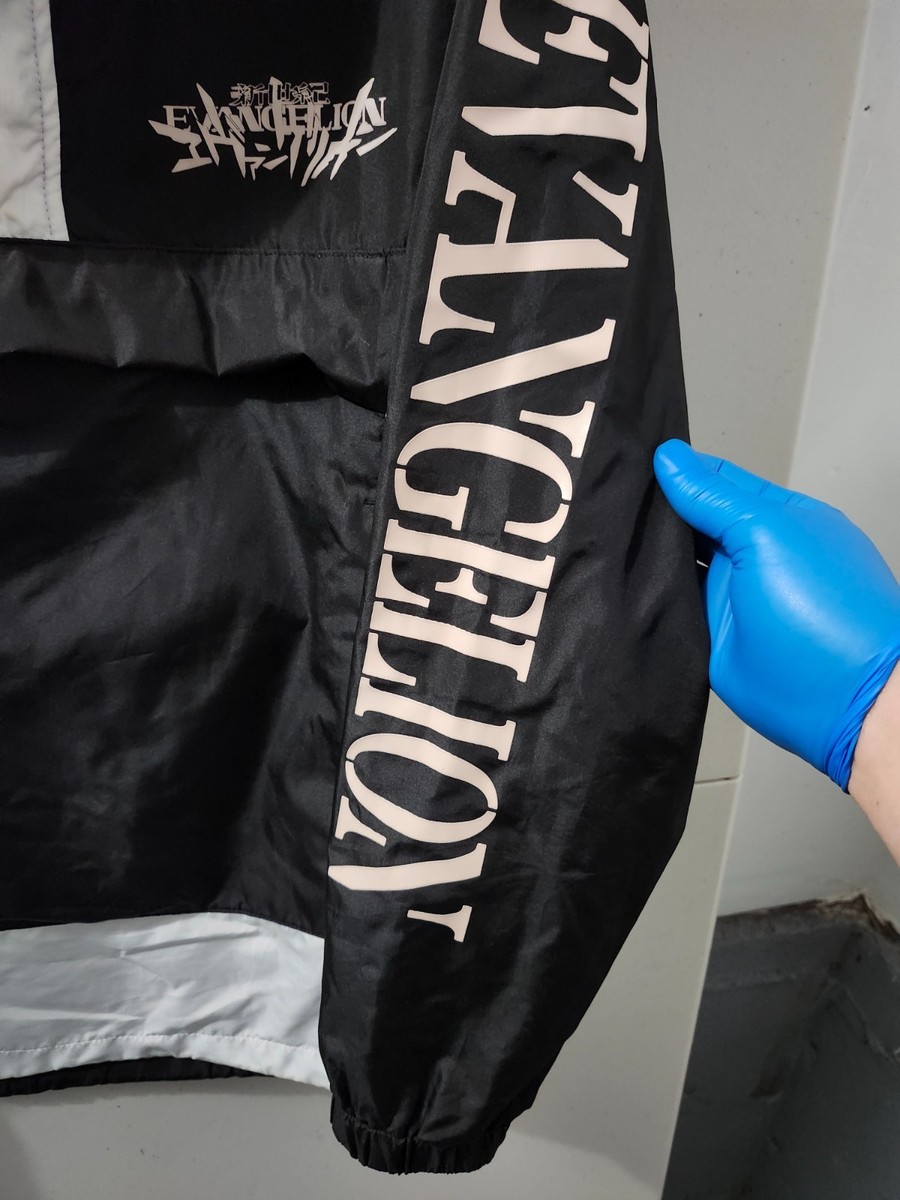Atsuko Jacket Mens S BLK Evangelion Unit 1 Anorak Hoodie Oversize