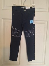 Sonoma Girls Sequined Flexwear Jegging Stretch Denim Jeans Size 5 New