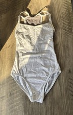 Motion Wear Women  s White Camisole Leotard For Ballet  Gymnastics Size Small