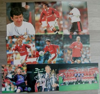 RARE VINTAGE MANCHESTER UNITED POSTCARD SIZE COLLECTOR CARDS c1999 GOLDEN ERA