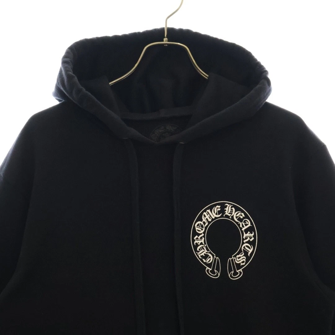 Felpa con cappuccio a ferro di cavallo CHROME HEARTS x Matty Boy Chomper nera usata 1c2