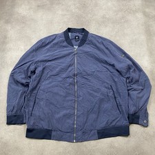 Pierre Cardin Jacket Men's XL Vintage Full Zip Hunting Bomber Winbreaker, Navy