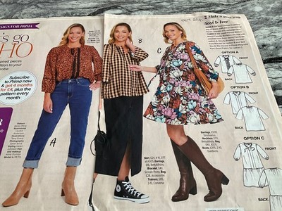 PRIMA SCHNITTMUSTER 10/24 - LET'S GO BOHO - LOCKER SITZENDES KITTEL TOP ODER KLEID
