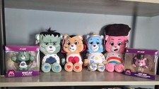 Care Bears Halloween Stuffed Bears Frankenstein Mummy Dracula Lot Of 4 Monsters