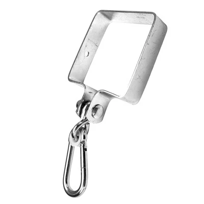 LOGGYLAND Schaukelhaken 90x90mm-2,5mm Breit verzinkt Schaukelbefestigung für Kantholz