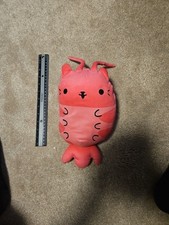 CATS VS PICKLES 10 221 JUMBO GUMBO PINK SHRIMP Bean Bag Plush