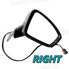 Right Black Door Wing Mirror Heated 6-pins For Volkswagen Tiguan 2018-2022 2023