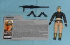 GI G.I. Joe gijoe RAMPART incomplete with file card
