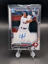 2021 Bowman Chrome #CPA-ERO Emmanuel Rodriguez Auto