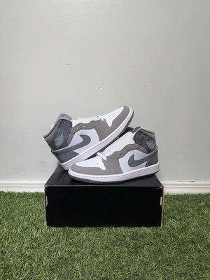 Nike Air Jordan 1 Mid SE Shoes White Cool Gray HF3216-100 Men's Multi Sizes NEW