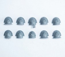 Warhammer 40K Chaos Space Marines Khorne Berzerkers Shoulder Pads x 10 A Bits