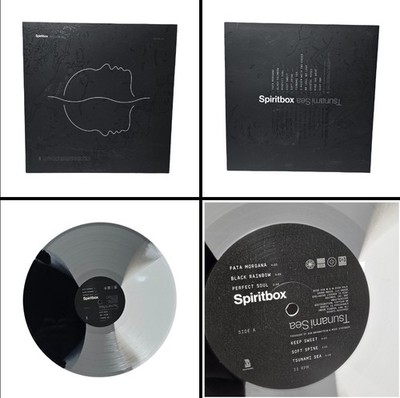SPIRITBOX TSUNAMI SEA LP Record Tri Color Stripes Black/Grey/White Variant