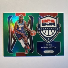 2021-22 Panini Prizm - USA Basketball Khris Middleton #5 Green Prizm