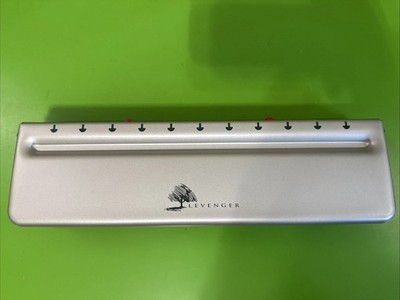 Levenger Circa Universal Desk Paper Hole Punch 11 Hole Adjustable Slide