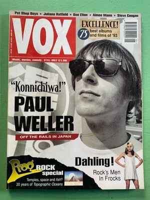 VOX 1-1994 PAUL WELLER Aimee Mann Pet Shop Boys Juliana Hatfield Prog Ray Davies
