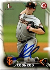 Samuel Coonrod 2016 Bowman #BP14 Prospects Auto Hand Signed