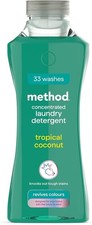 Method Concentrated Laundry Liquid Detergent Tropical Coconut Scent 990ml 33 Was 10.97 per litre