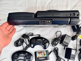 Sega Genesis Model MK-4102 16-bit Console & Sega CD - For Parts Or Repair Only