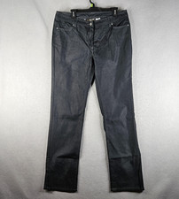McDonald's Pants Womens Large Black Straight Leg Denim Work Uniform 12R MC212
