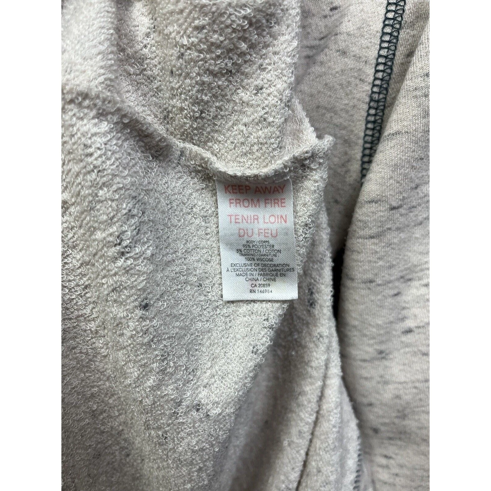 VETEMENTS Hatley abito corto donna taglia XS grigio erica maniche 3 4 scollo V maglia comodo