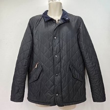 Barbour Chelsea Sport Quilted Jacket Men's Size Medium Black