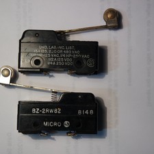 Pair MICRO Switch BZ-2RW28 Roller Arm Switches